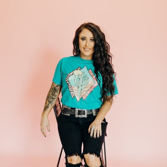 SERAPE DESERT Handmade Graphic Tee - Picture 6 of 6